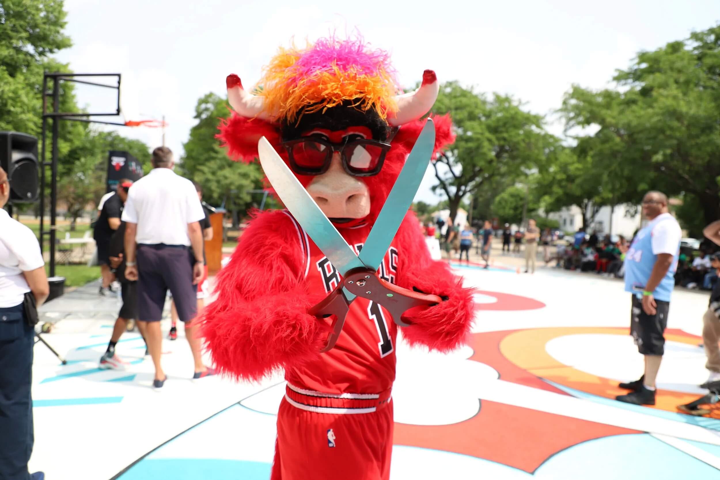 Chicago Bulls and Zenni Unveil Refurbished Chicago Park District Basketball Court - Zenni Gives